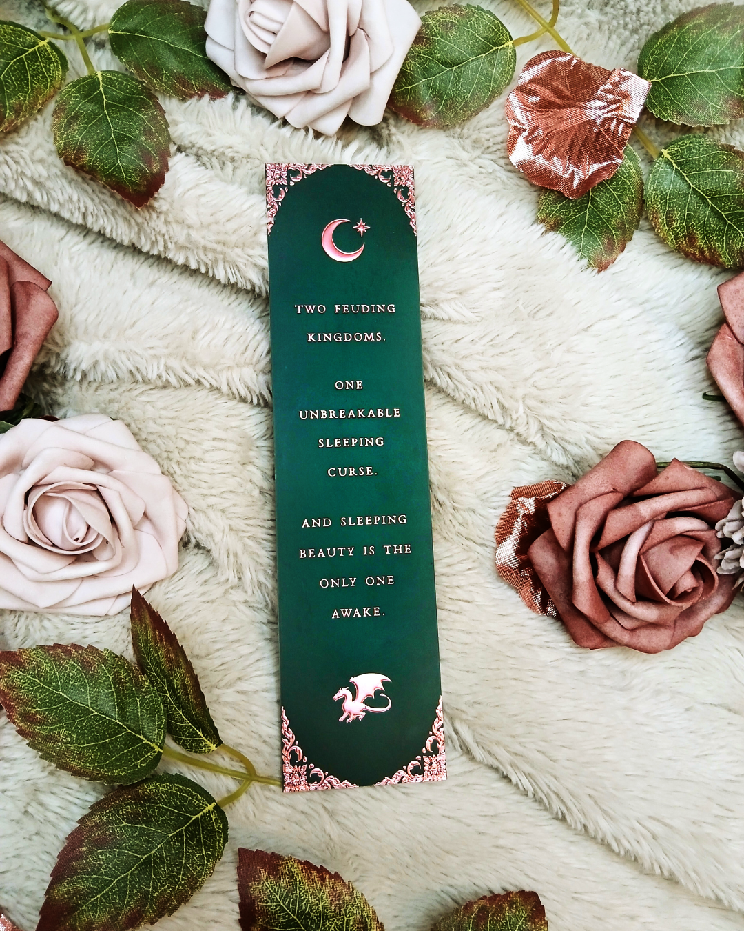 Crown of Slumber Foiled Bookmark (Green)
