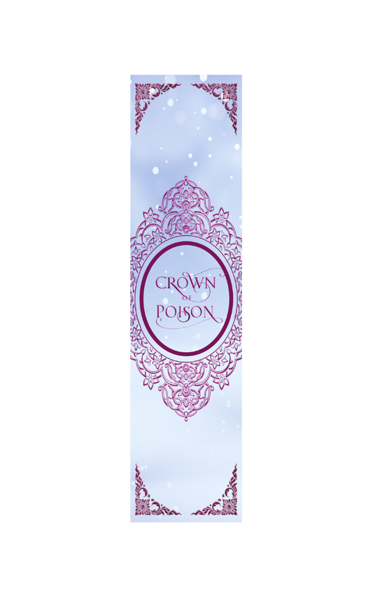 Crown of Poison Foiled Bookmark (White)