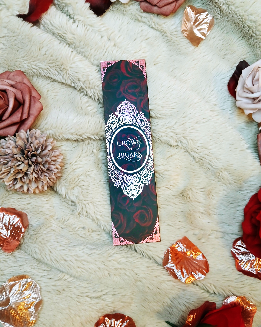 Crown of Briars Foiled Bookmark (Red)