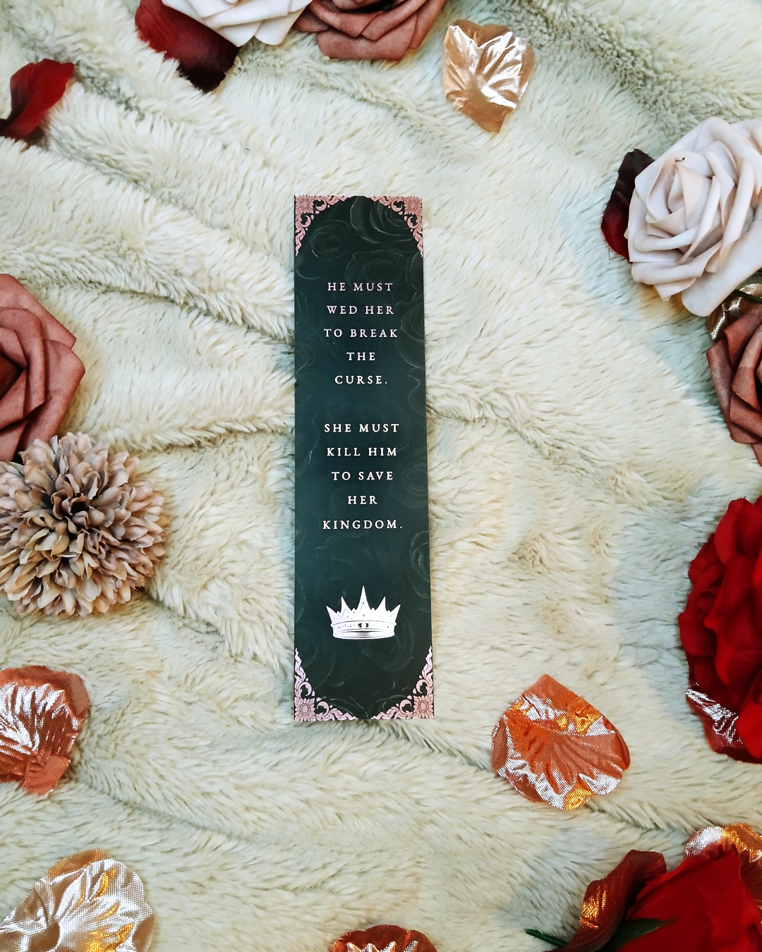 Crown of Briars Foiled Bookmark (Black)