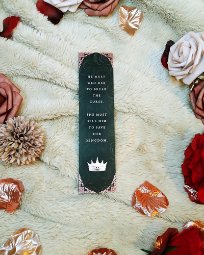 Crown of Briars Foiled Bookmark (Black)