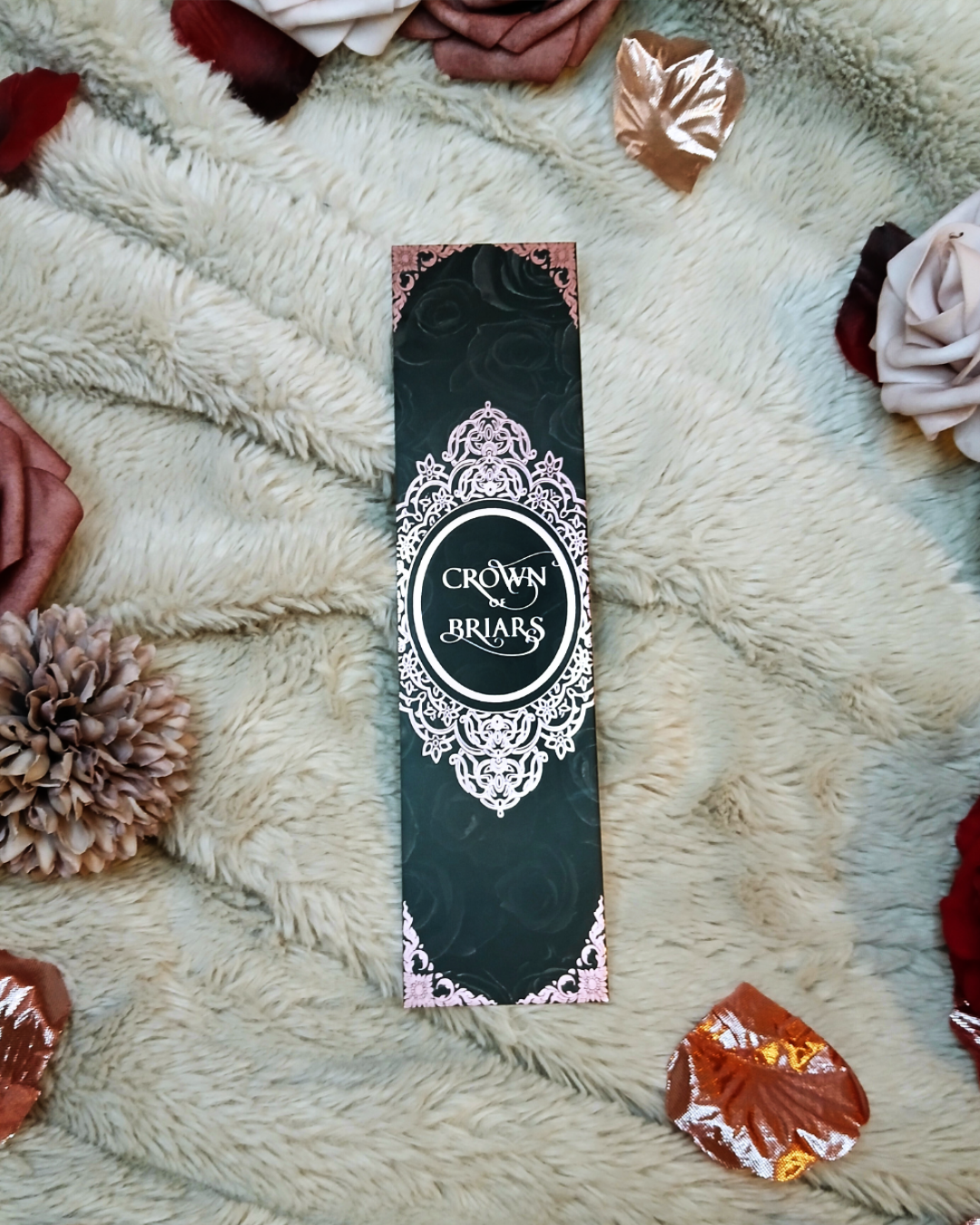 Crown of Briars Foiled Bookmark (Black)