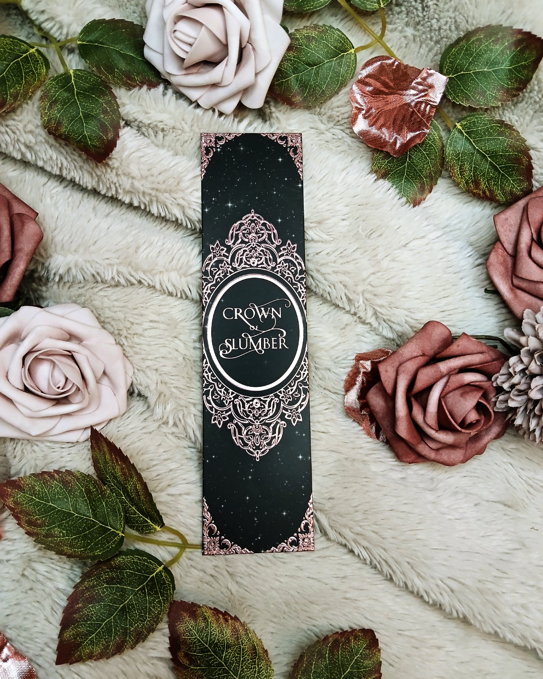Crown of Slumber Foiled Bookmark (Black)
