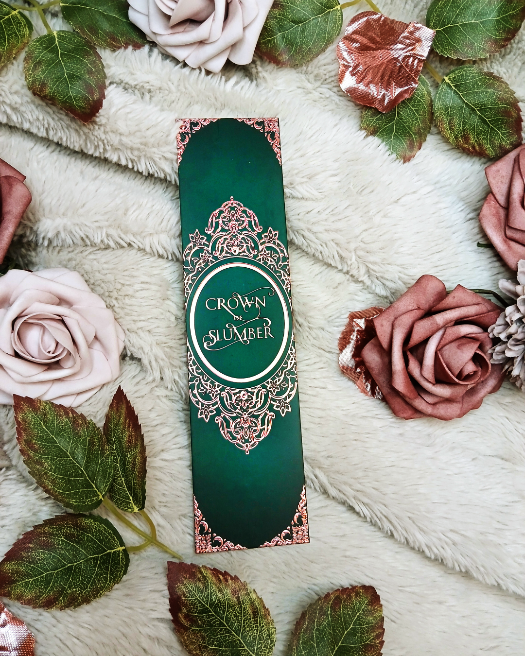 Crown of Slumber Foiled Bookmark (Green)