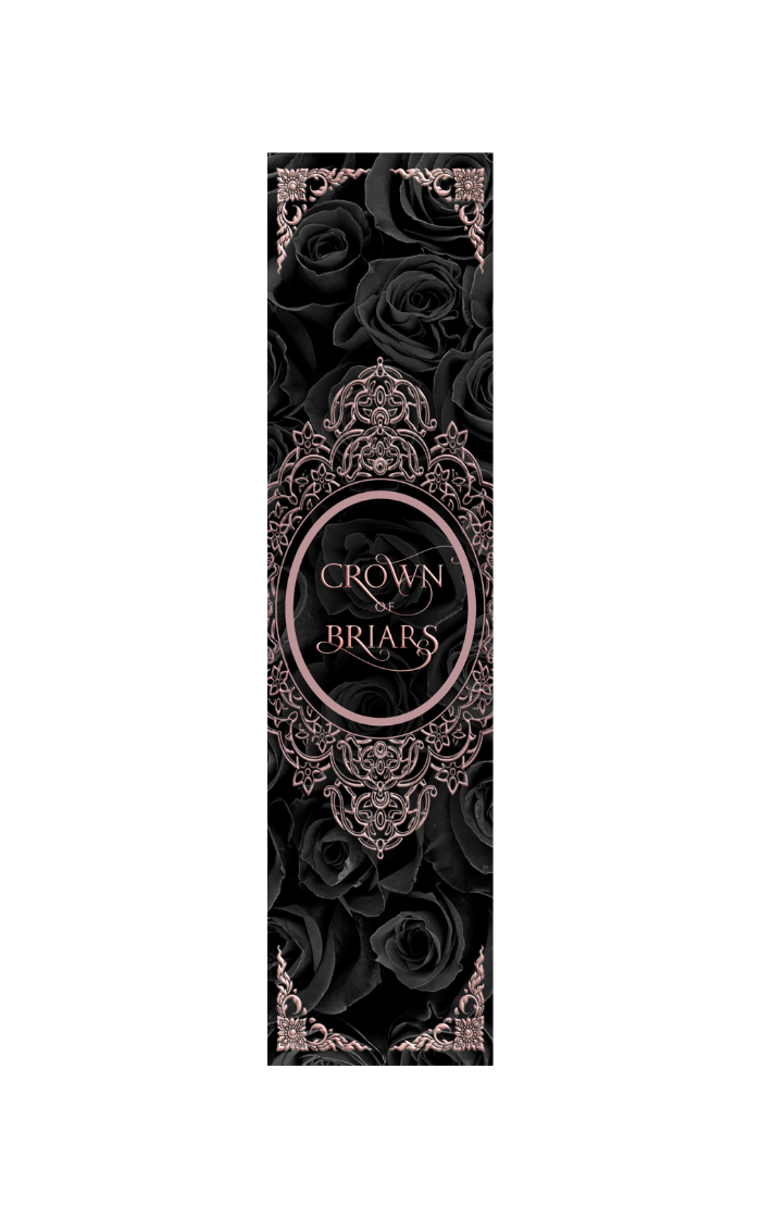 Crown of Briars Foiled Bookmark (Black)