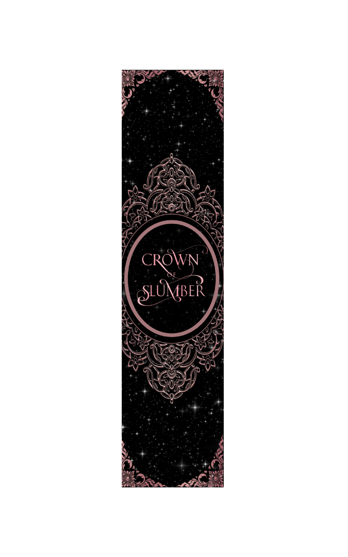 Crown of Slumber Foiled Bookmark (Black)